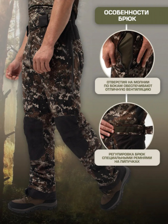 Брюки FINNHUNT Reliable Padded Autumn Camo